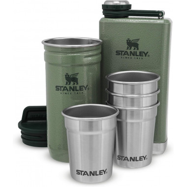 STANLEY Set pohárikov 59 ml 4 ks + ploskačka Green